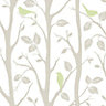 Wallpops Green & grey Sitting in a tree Smooth Wallpaper
