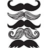 Wallpops Moustache Black Self-adhesive Wall sticker (H)430mm (W)610mm