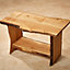 Waney edge Beech Furniture board, (L)0.4m (W)250mm-300mm (T)25mm