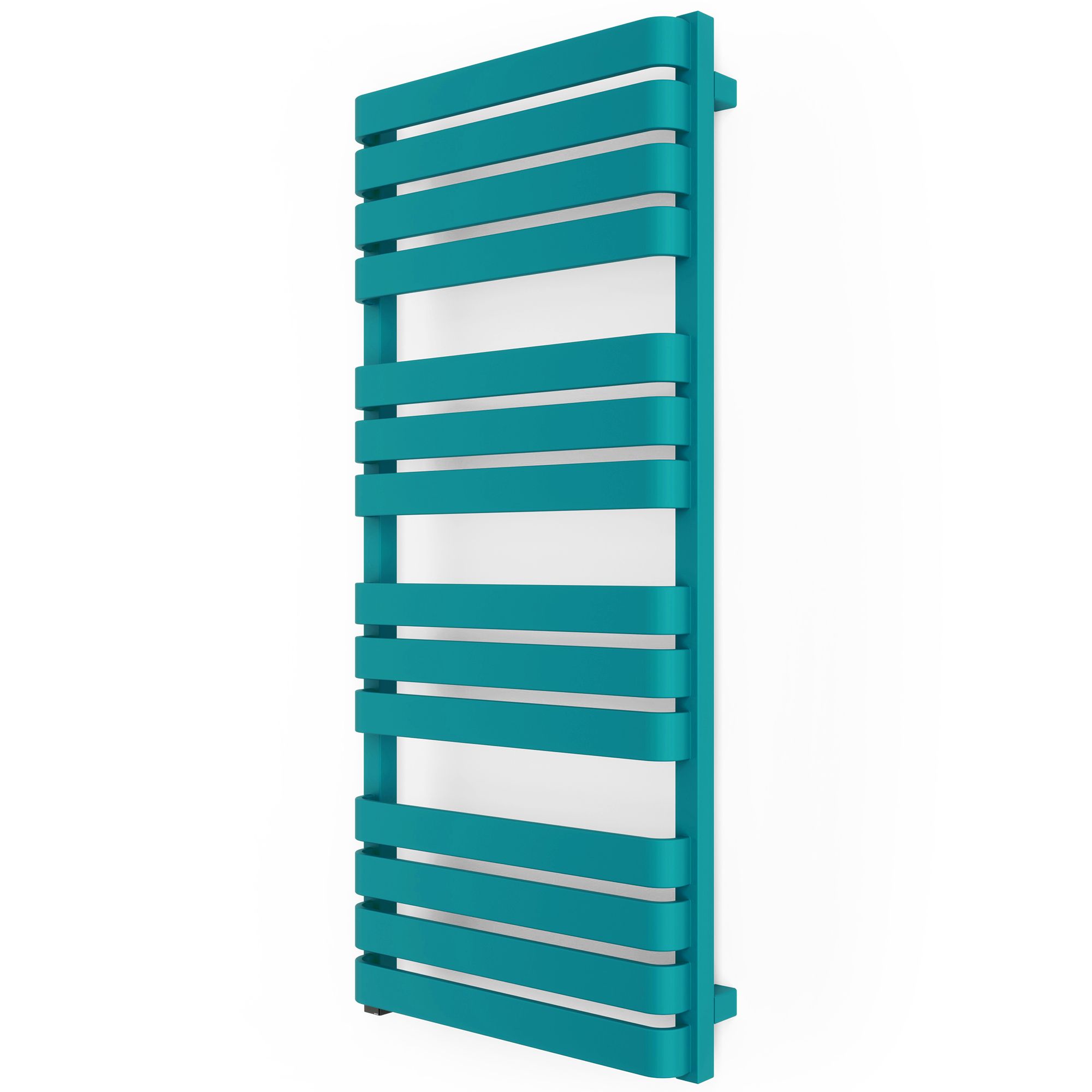 Warp T One Teal Flat Towel warmer (W)500mm x (H)1110mm