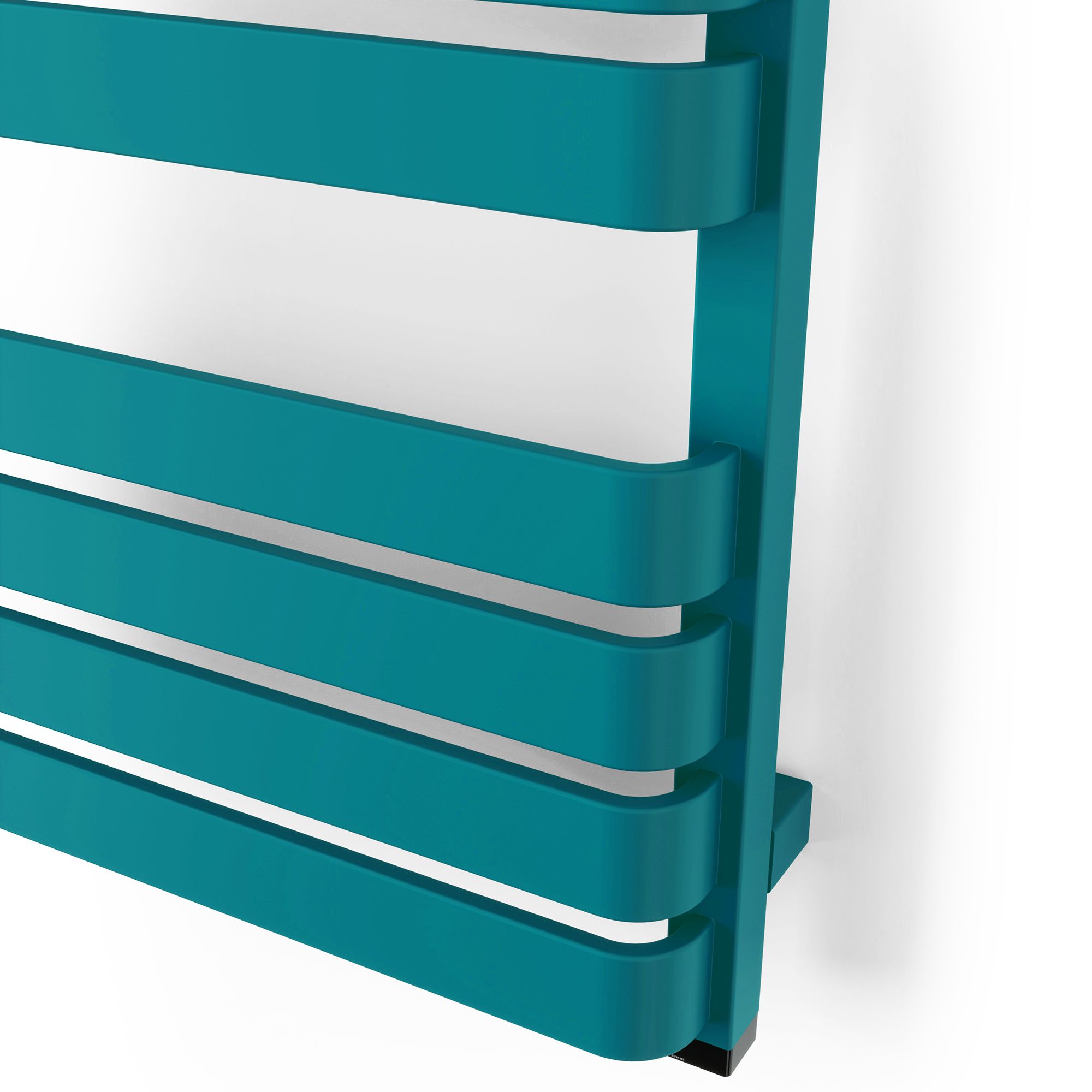 Warp T One Teal Flat Towel warmer (W)500mm x (H)1110mm