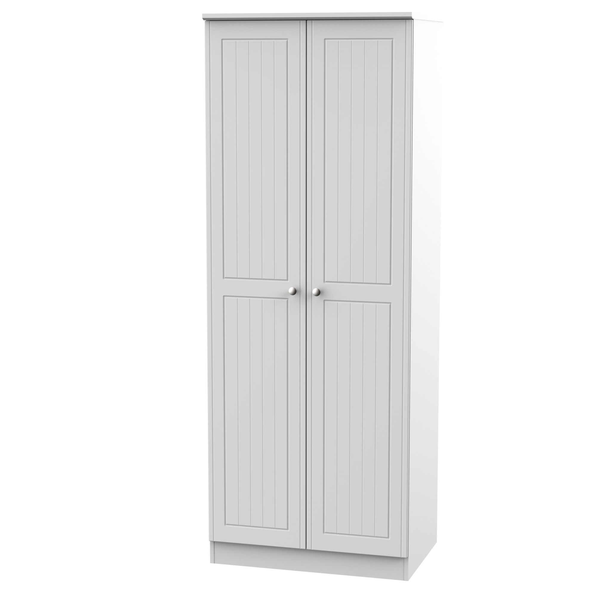 Warwick Contemporary Matt grey Tall Double Wardrobe (H)1970mm (W)740mm (D)530mm