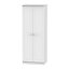 Warwick Contemporary Matt white Tall Double Wardrobe (H)1970mm (W)740mm (D)530mm