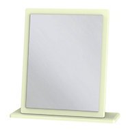 Warwick Cream Oak effect Rectangular Framed Mirror (H)505mm (W)480mm