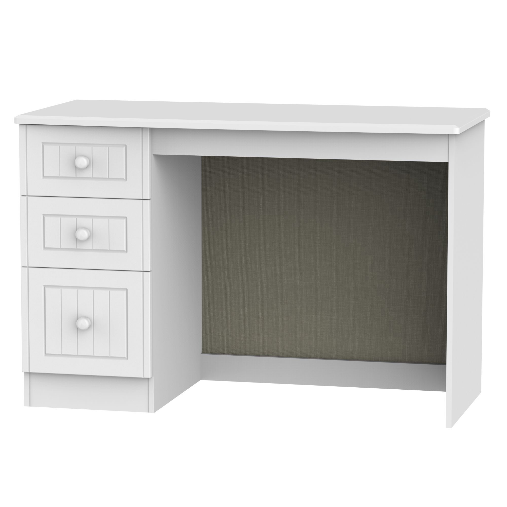 Assembled white deals desk