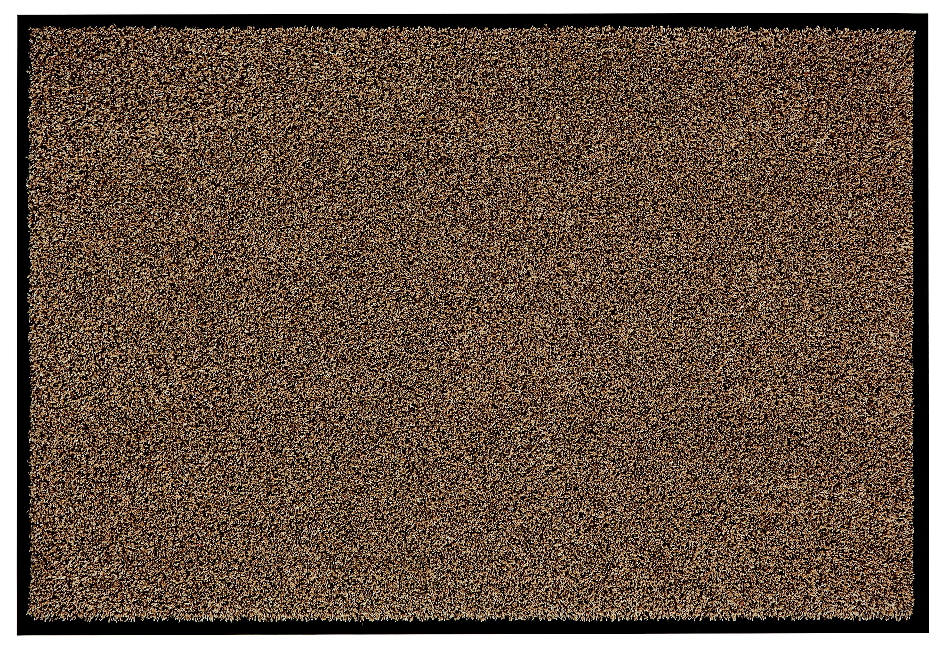 Washamat Beige Plain Heavy duty Barrier mat, 90cm x 60cm