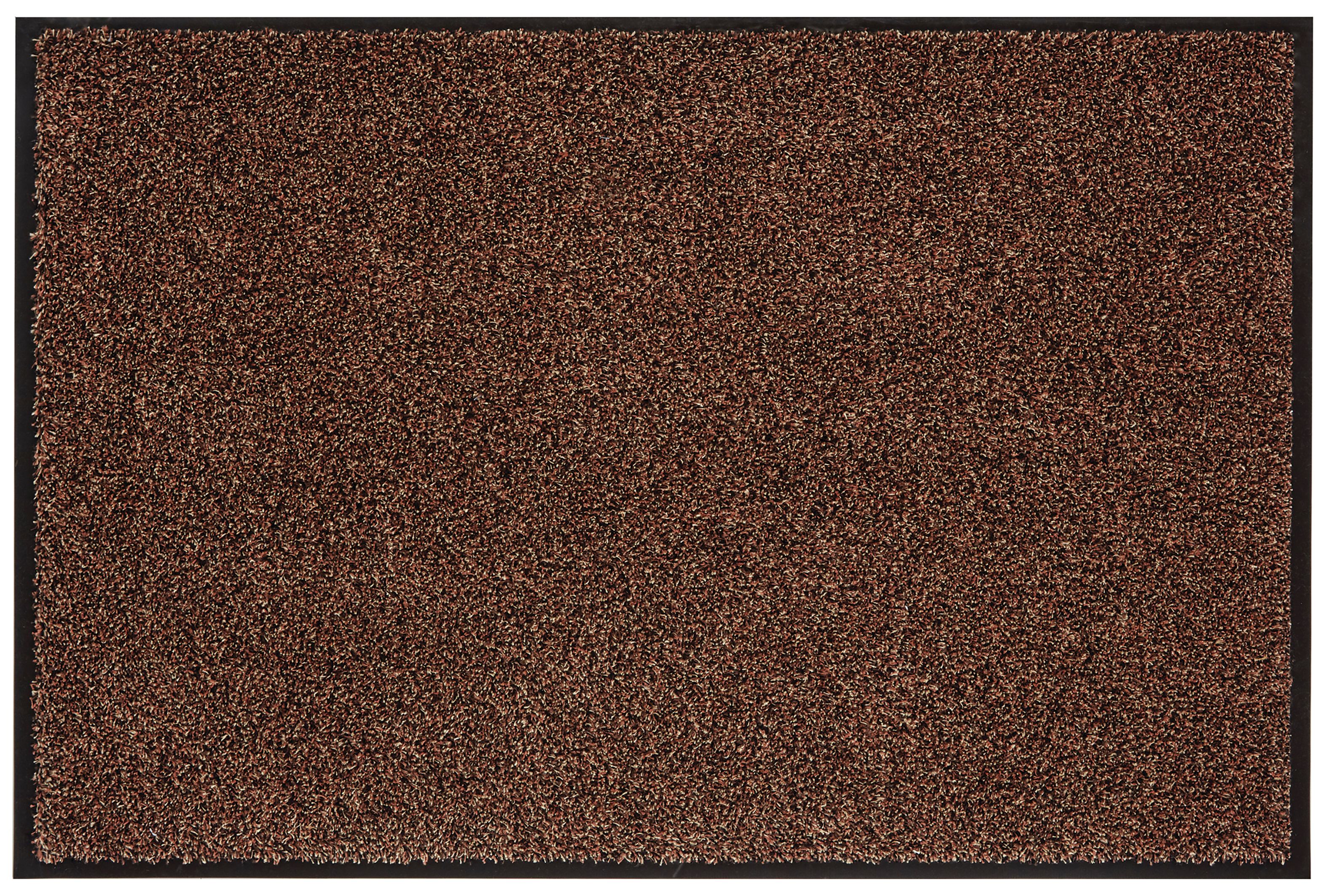 Washamat Brown Plain Heavy duty Barrier mat, 90cm x 60cm