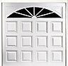 Washington Made to measure Framed White Retractable Garage door
