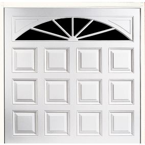 Washington Made to measure Framed White Retractable Garage door