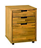 Washington Stained 3 Drawer cabinet (H)650mm (W)500mm (D)500mm