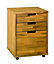 Washington Stained 3 Drawer cabinet (H)650mm (W)500mm (D)500mm