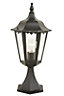 Waterville Black Mains-powered Outdoor Post topper light (H)503mm
