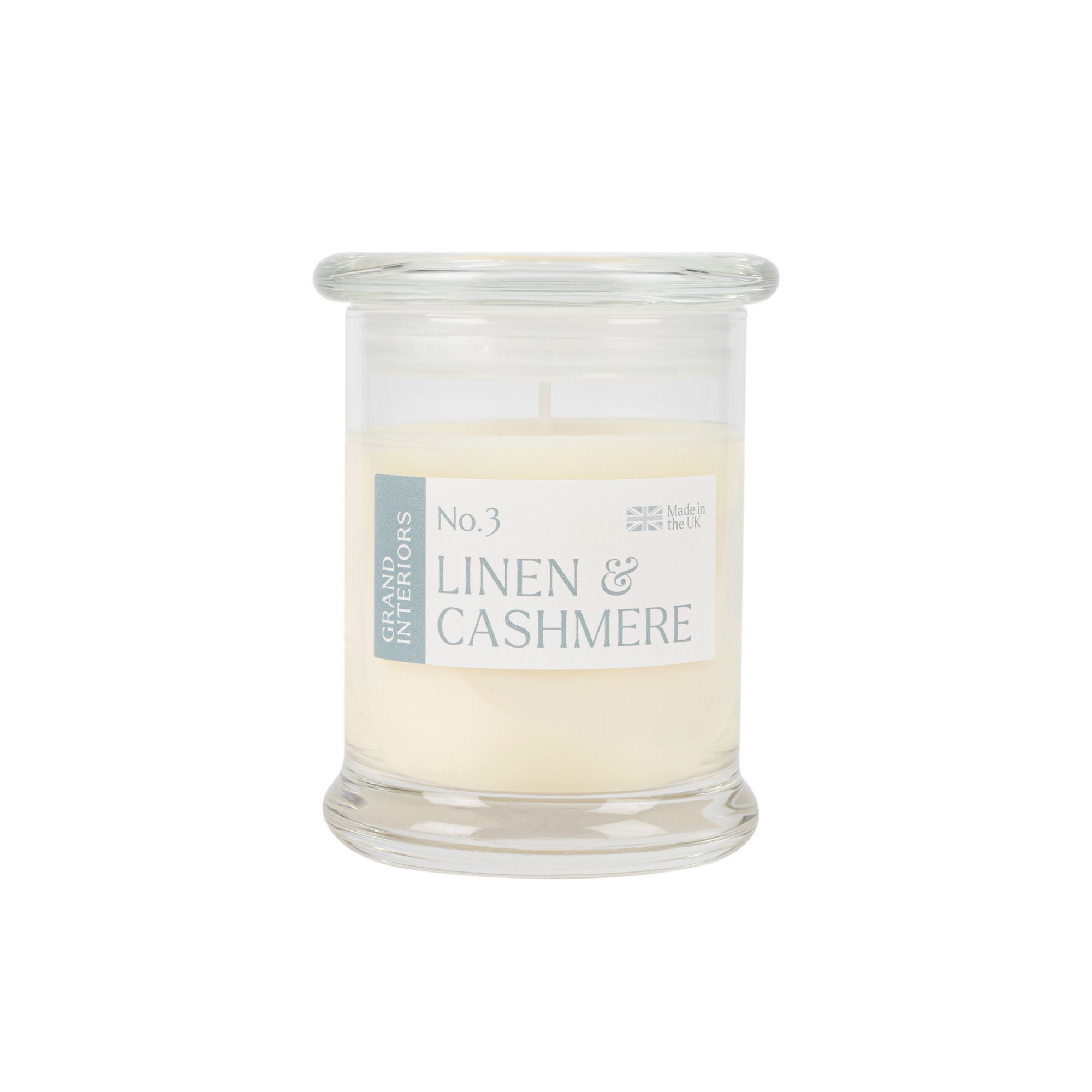 Wax lyrical Blue Linen & cashmere Jar candle 772g, Medium