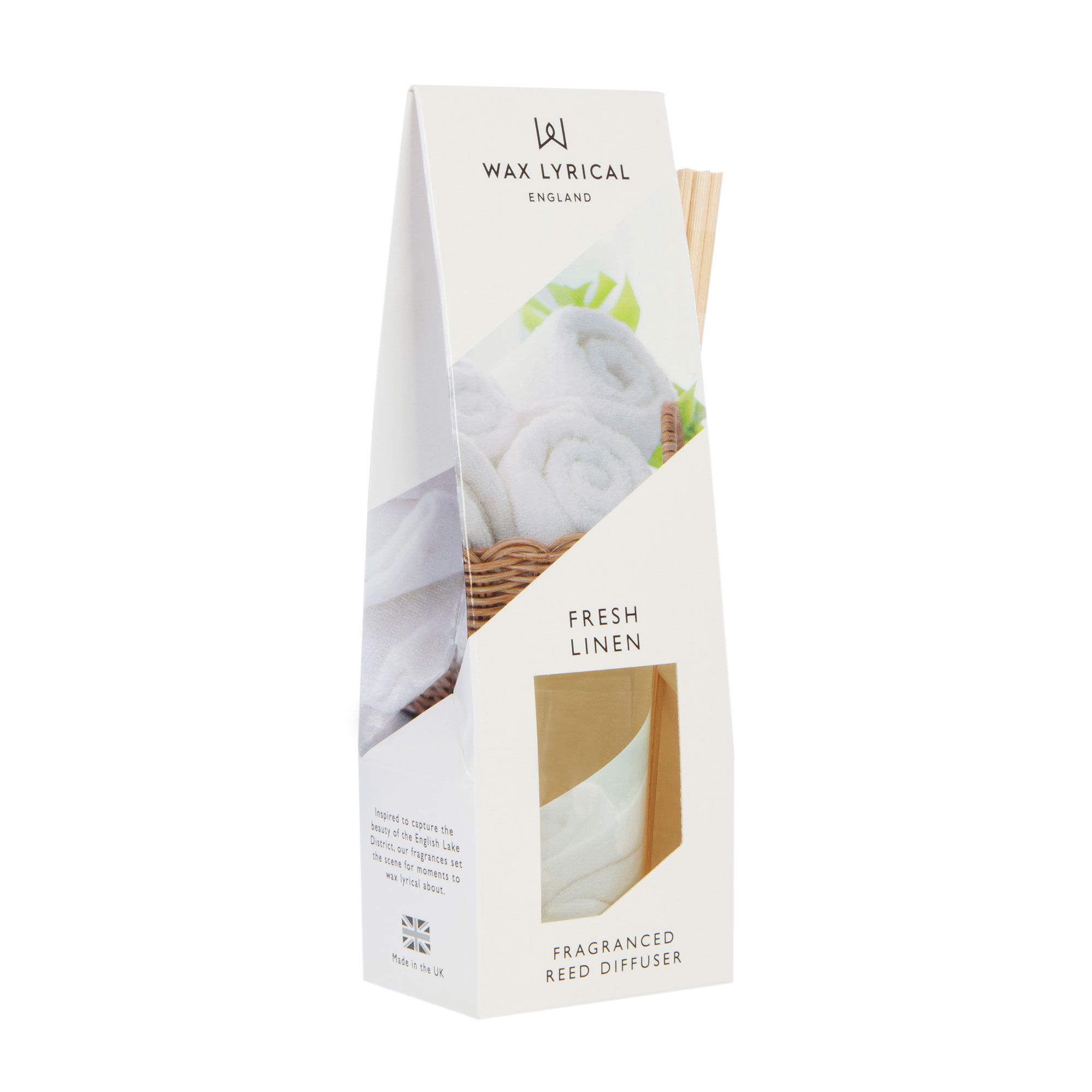 Wax lyrical Fresh Linen Reed diffuser, 40ml