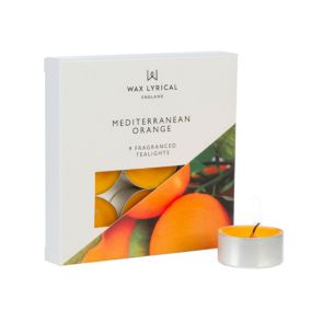 Wax lyrical Mediterranean Orange Tea lights Small, Pack of 9