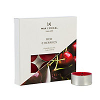 Wax lyrical Red Cherries Tea lights Small, Pack of 9