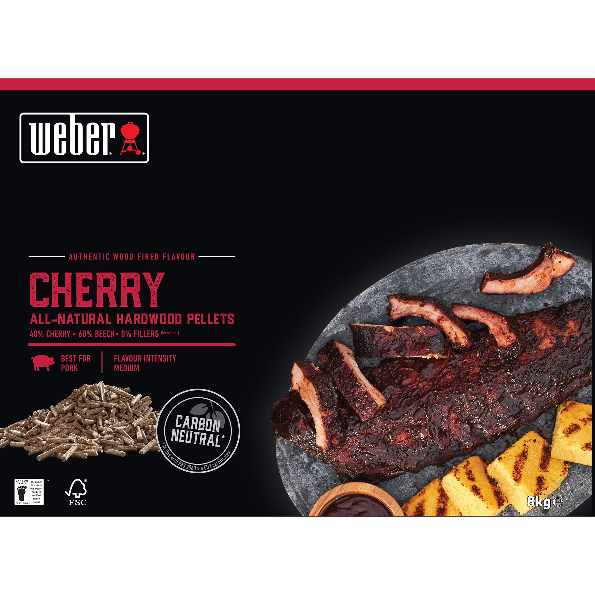 Weber All-natural Hardwood Cherry Wood pellets