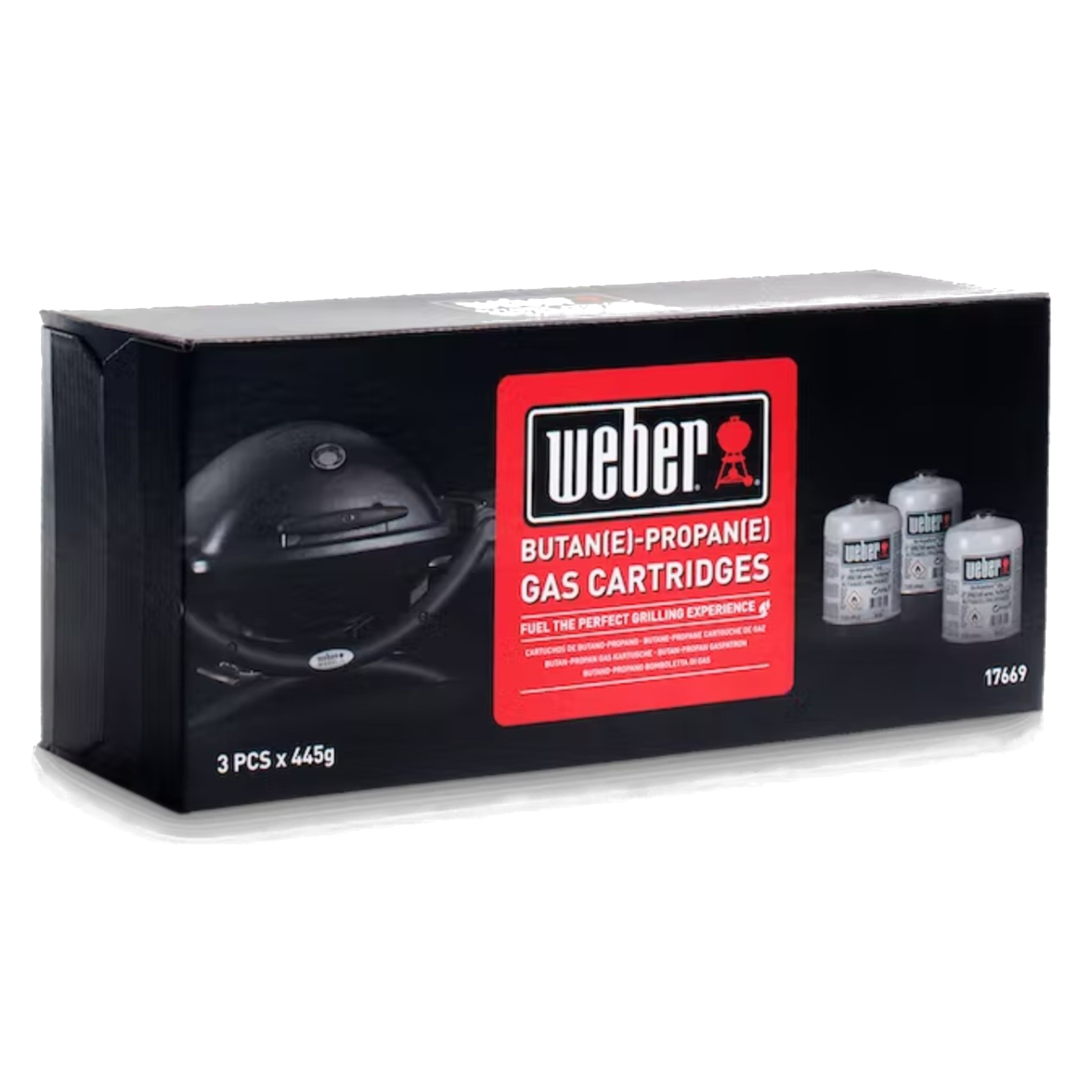 Weber Butane & propane 0.28kg Gas cartridge Pack of 3
