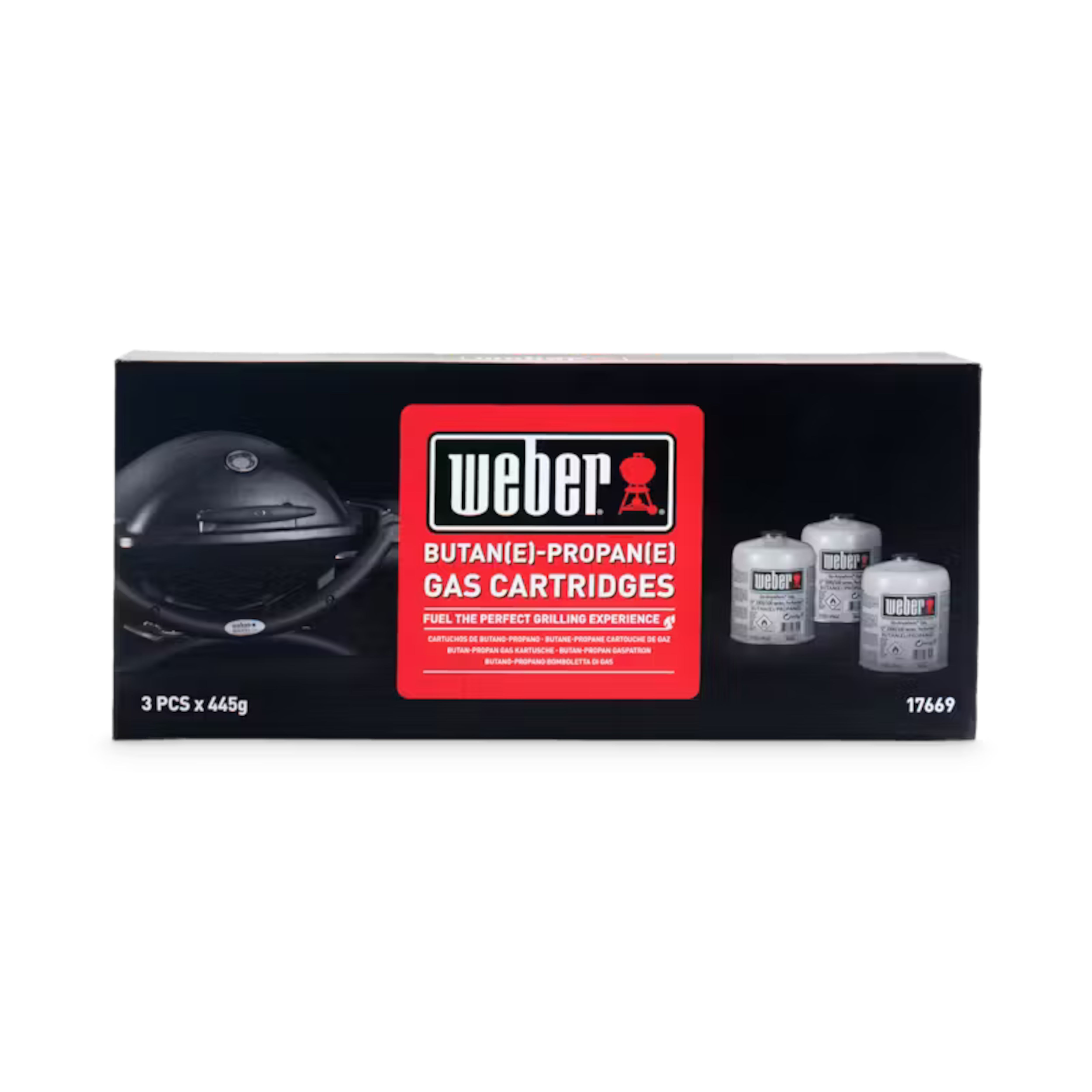 Weber Butane & propane 0.28kg Gas cartridge Pack of 3