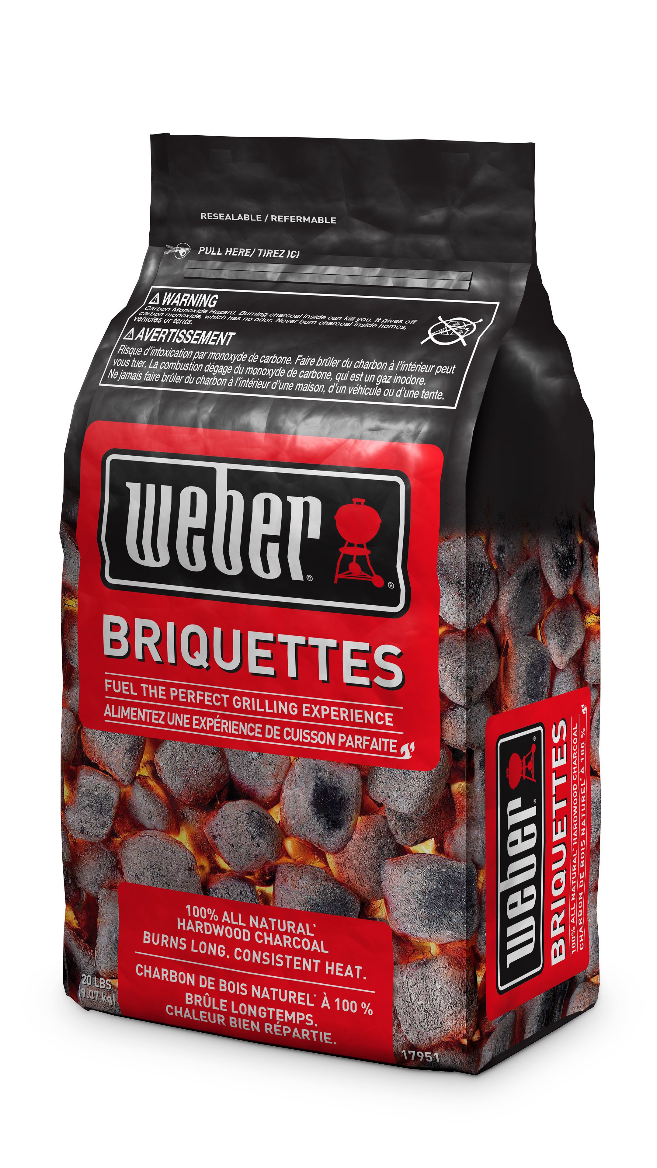 Weber Charcoal briquettes, 4kg