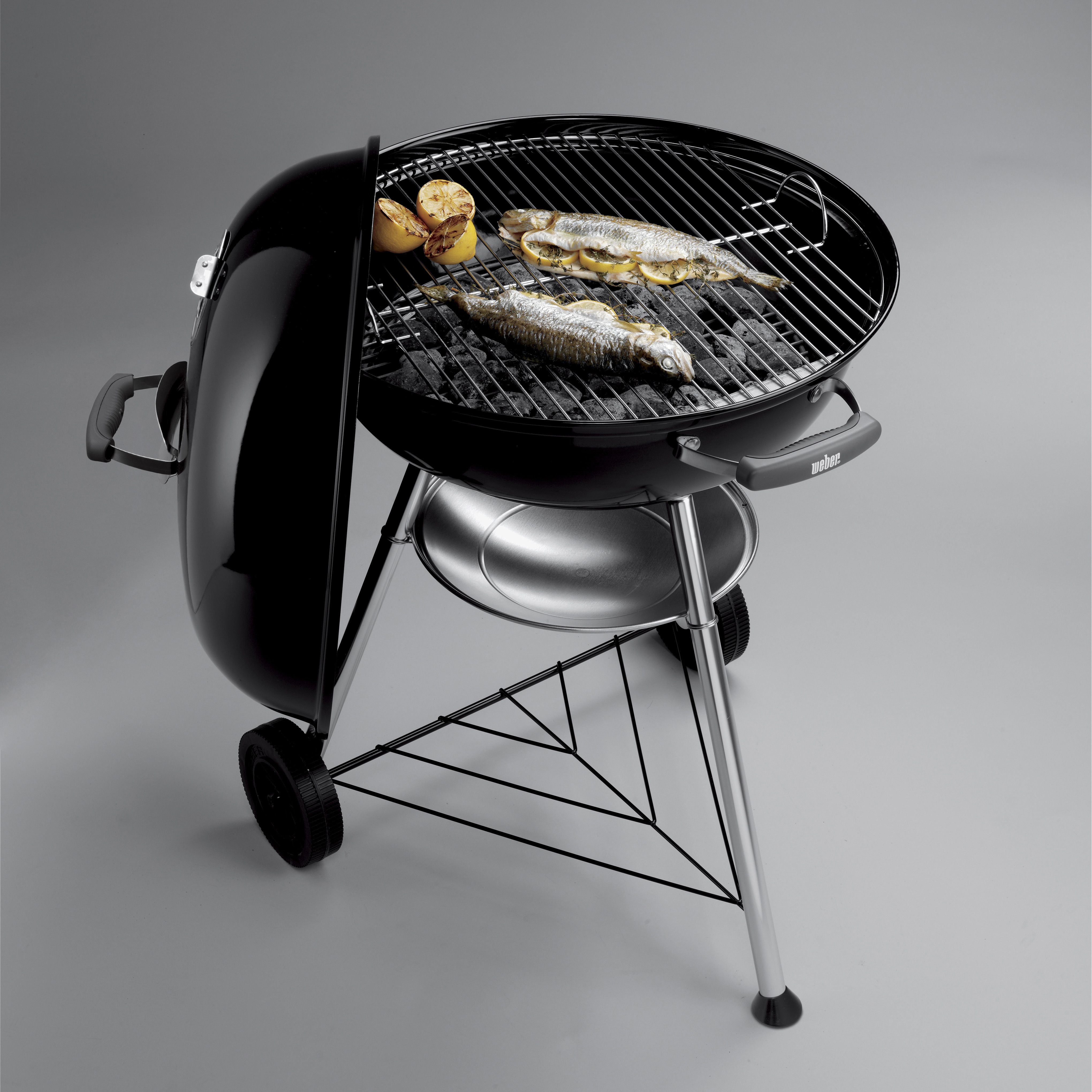 Weber Compact 57cm Black Charcoal Barbecue