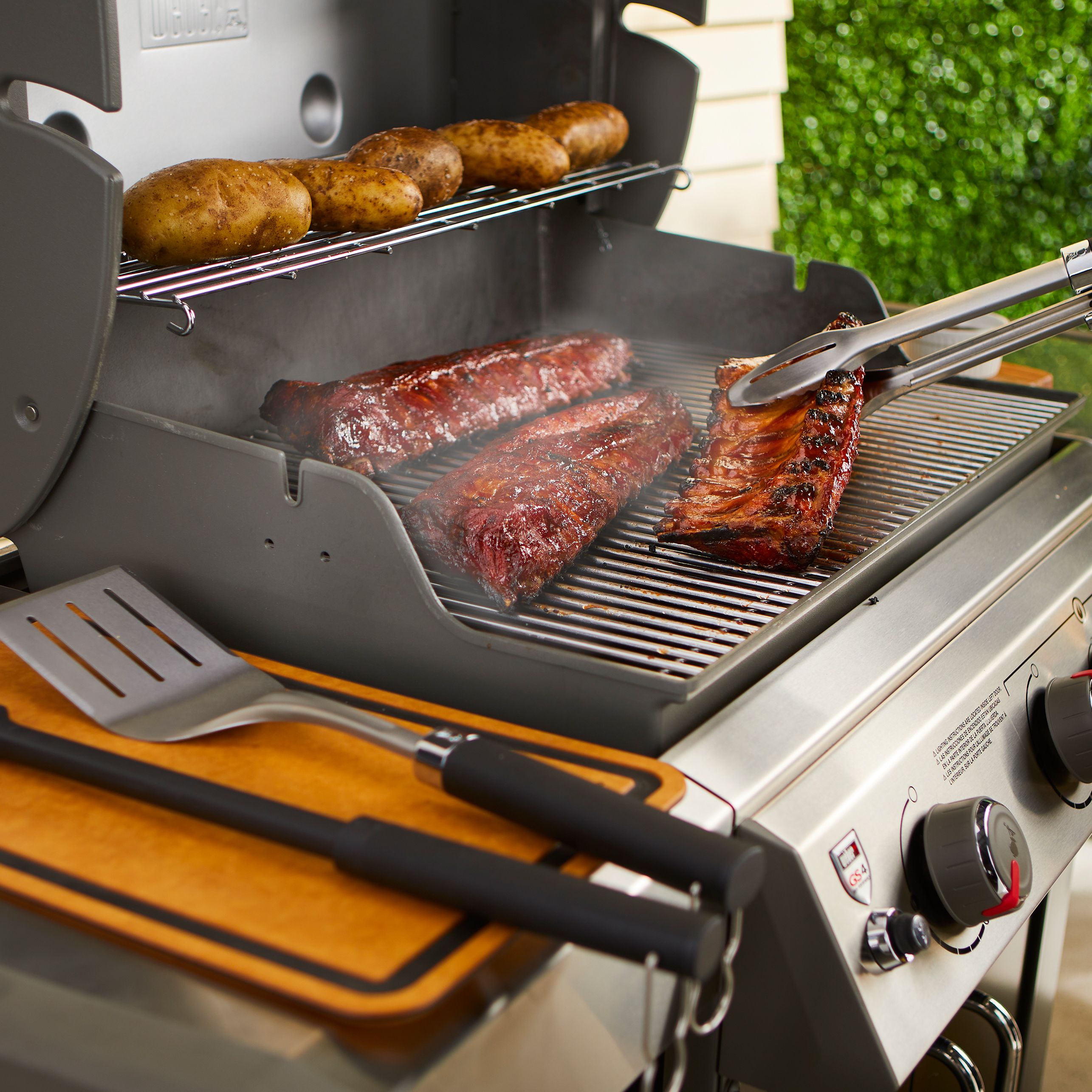 Weber Precision Silver, Black Rubber & stainless steel 3 piece Barbecue tool set