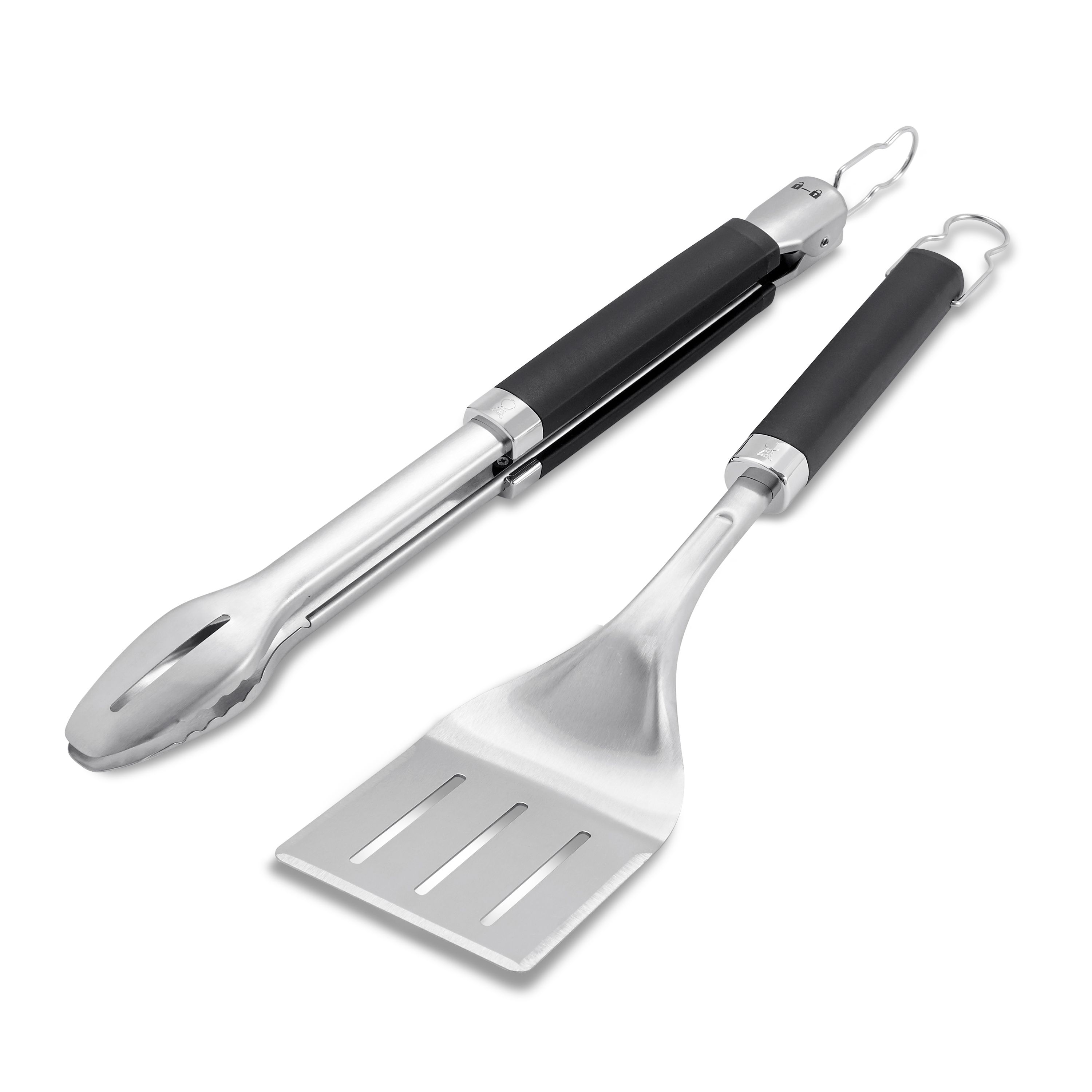 Weber Precision Silver, Black Stainless steel 2 piece Barbecue tool set