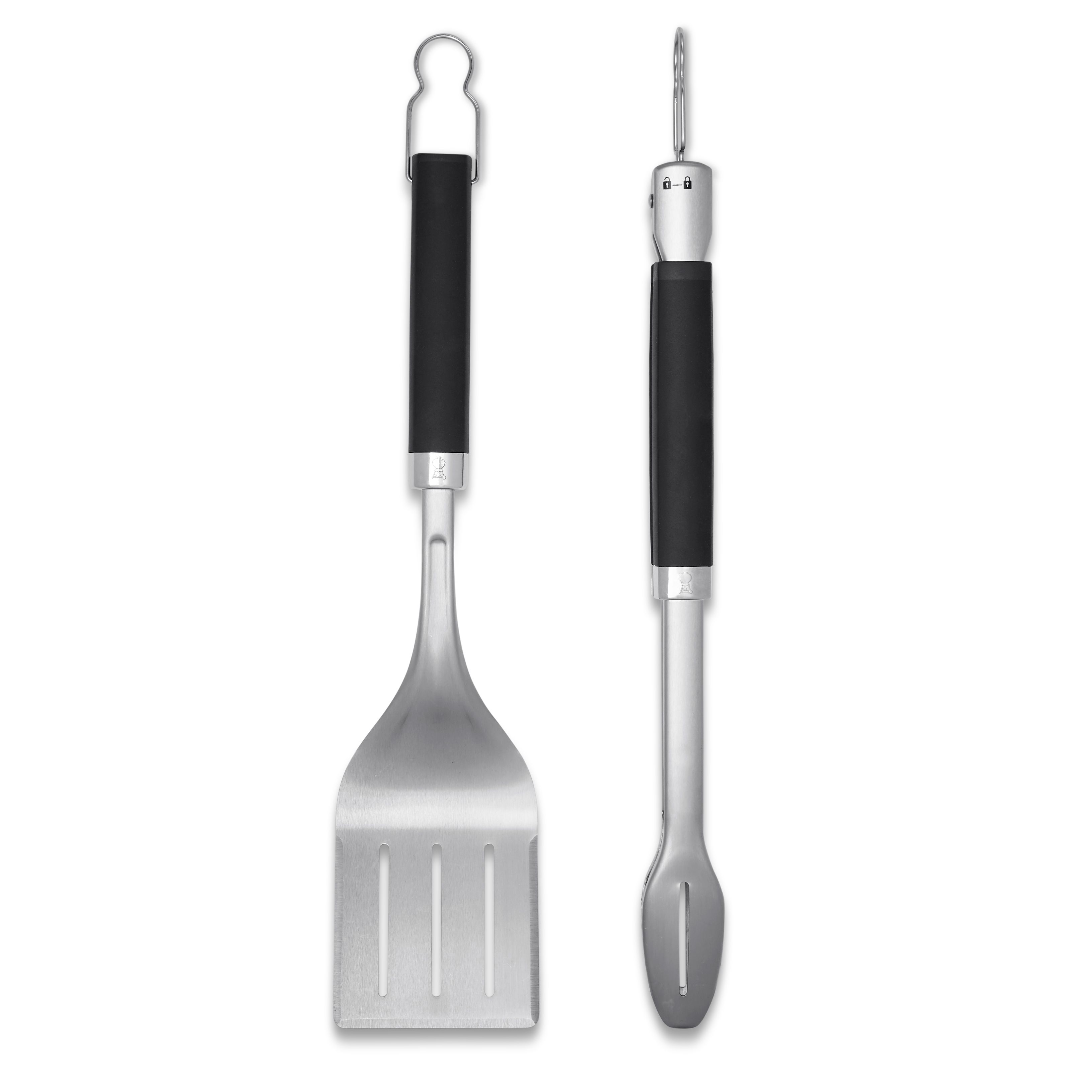 Weber Precision Silver, Black Stainless steel 2 piece Barbecue tool set