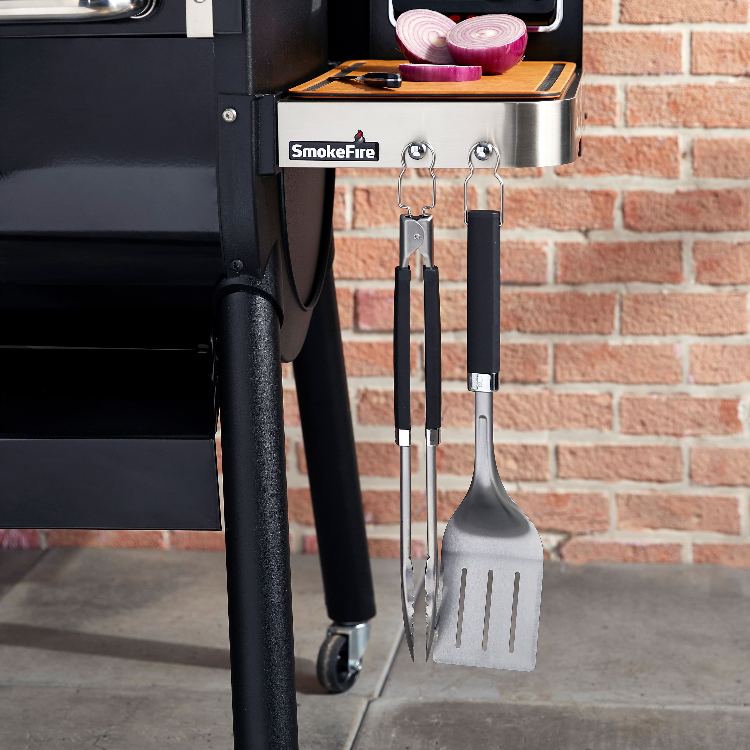 Weber Precision Silver, Black Stainless steel 2 piece Barbecue tool set