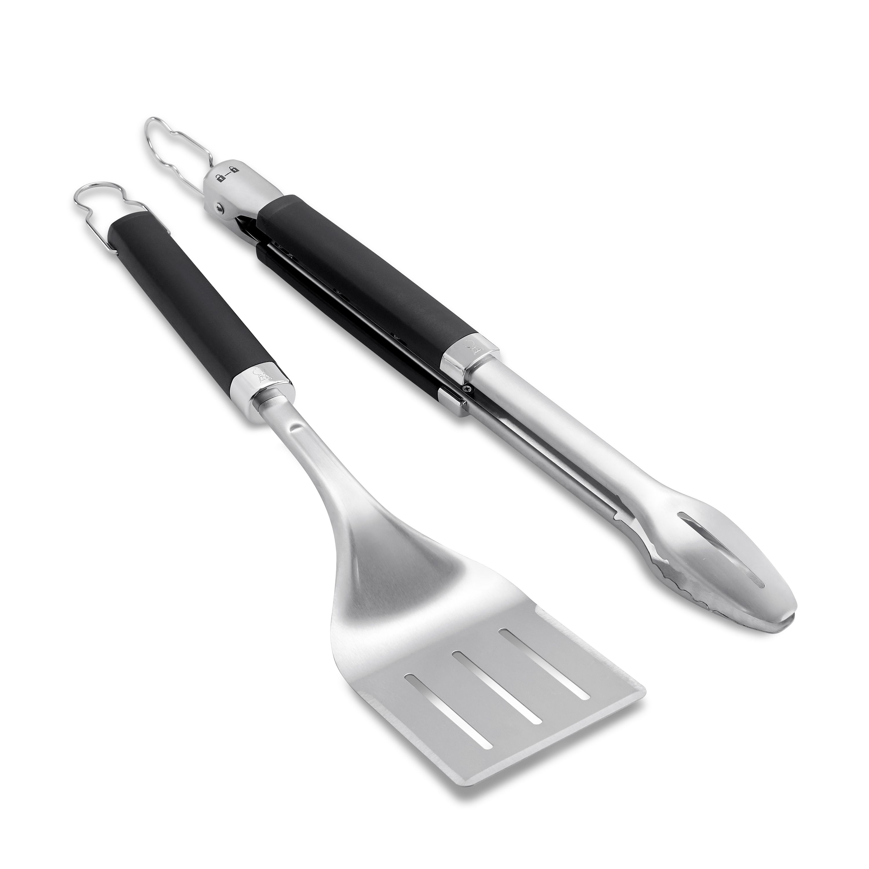 Weber Precision Silver, Black Stainless steel 2 piece Barbecue tool set