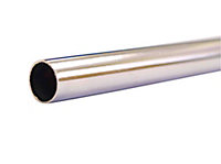 Wednesbury Copper Chrome-plated Compression Pipe (L)2m (Dia)15mm