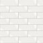 Wellington White Gloss Ceramic Tile, Pack of 33, (L)300mm (W)100mm