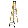 Werner 12 tread Aluminium & fibreglass Step Ladder (H)3.34m