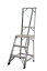 Werner 3 tread Aluminium Platform step Ladder (H)1.54m