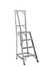 Werner 4 tread Aluminium Platform step Ladder (H)1.78m
