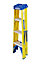 Werner 4 tread Fibreglass Swing back step Ladder (H)2.04m