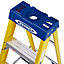Werner 4 tread Fibreglass Swing back step Ladder (H)2.04m
