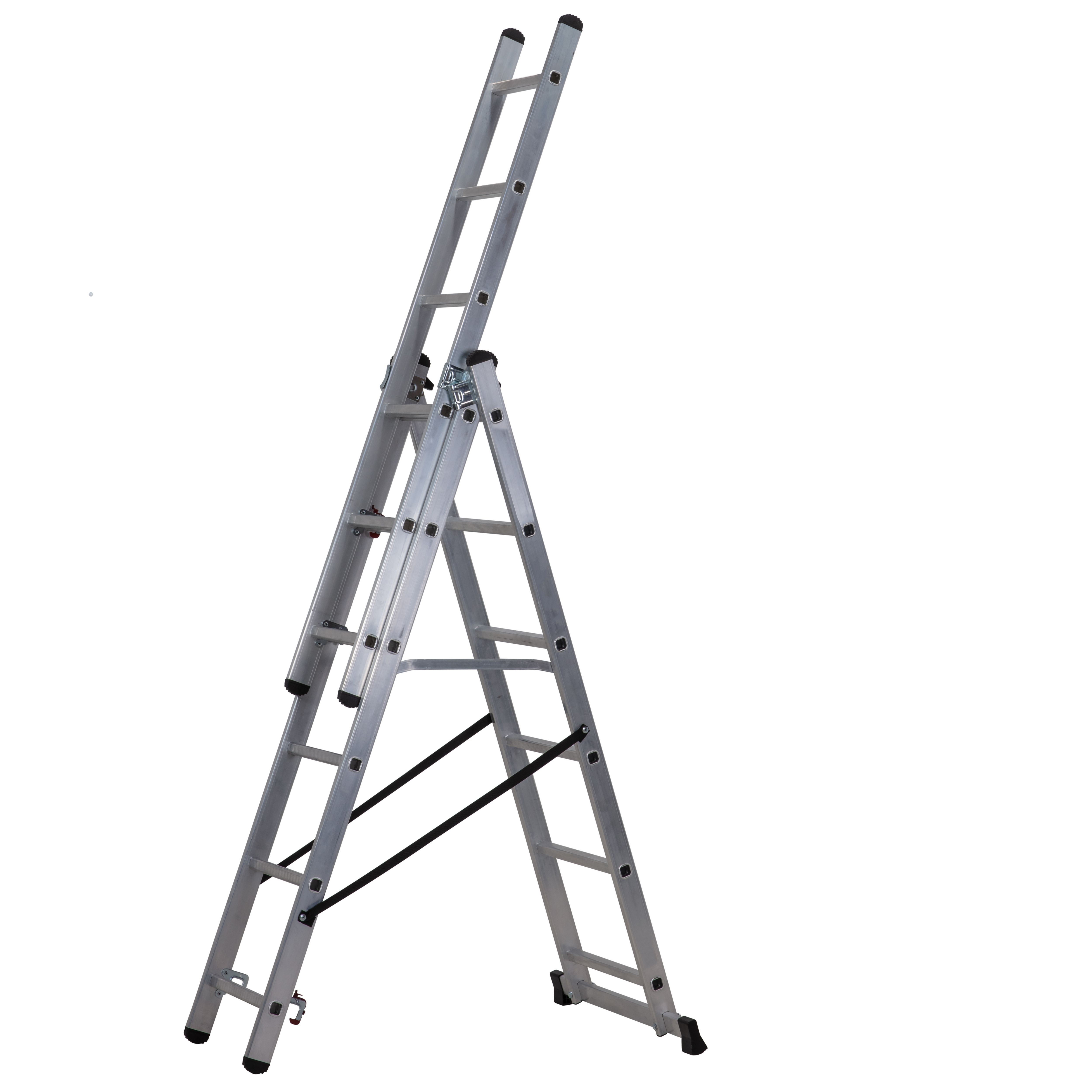 Werner 4-way Aluminium, plastic & rubber Combination Ladder