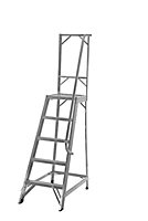 Werner 5 tread Aluminium Ladder (H)2.02m
