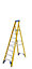 Werner 8 tread Aluminium & fibreglass Platform step Ladder (H)2.48m