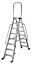 Werner 8 tread Aluminium Platform step Ladder (H)2.53m