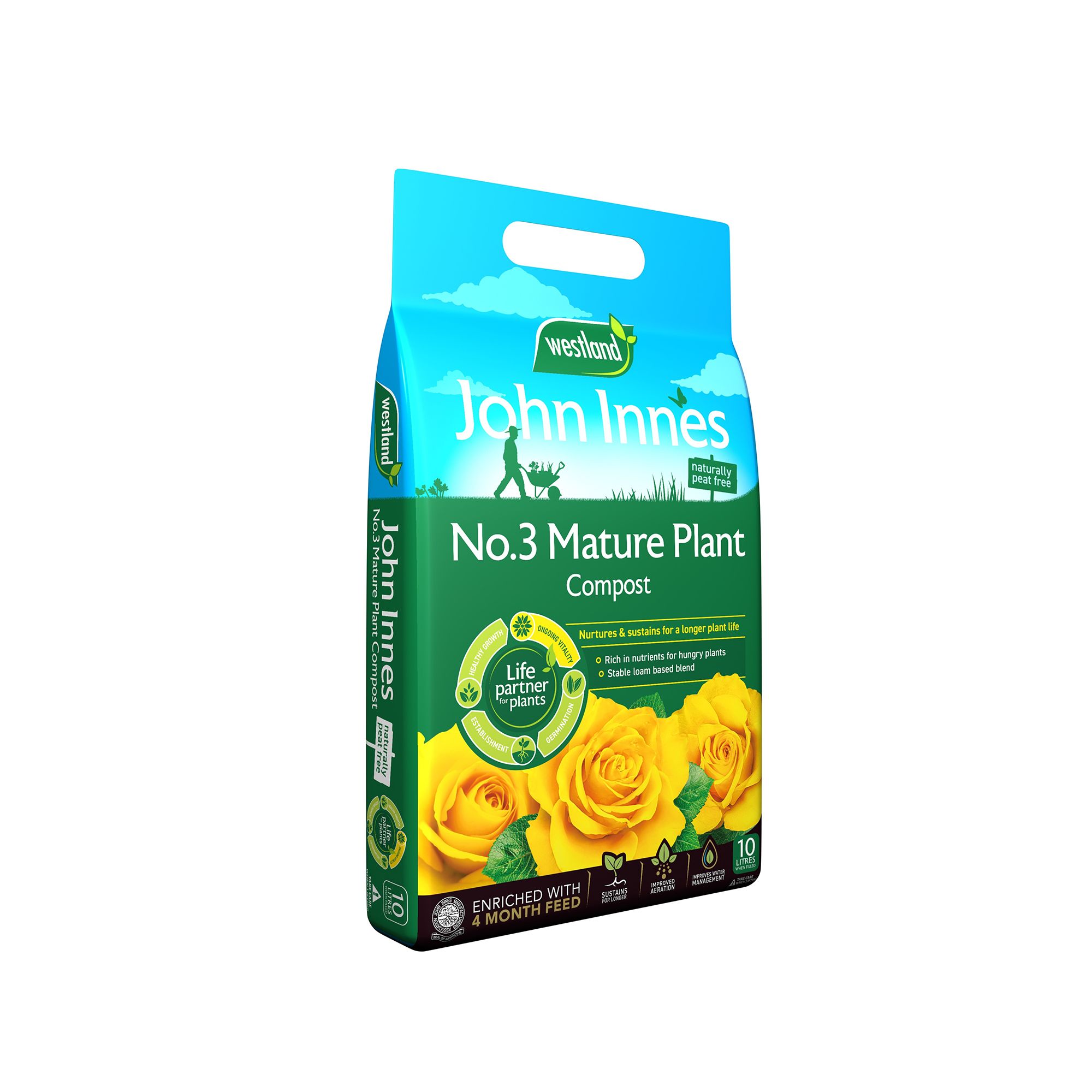 Westland John Innes No.3 Peat-free Compost 10L
