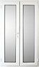Weston 1 Lite Glazed White uPVC External French Door set, (H)2055mm (W)1190mm