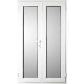 Weston 1 Lite Glazed White uPVC External Patio Door set, (H)2055mm (W)1190mm