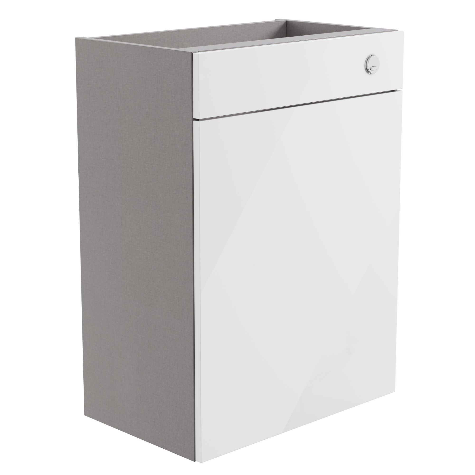 Westport Gloss White Freestanding Toilet cabinet (H)820mm (W)595mm