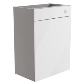 Westport Gloss White Freestanding Toilet cabinet (W)595mm (H)820mm