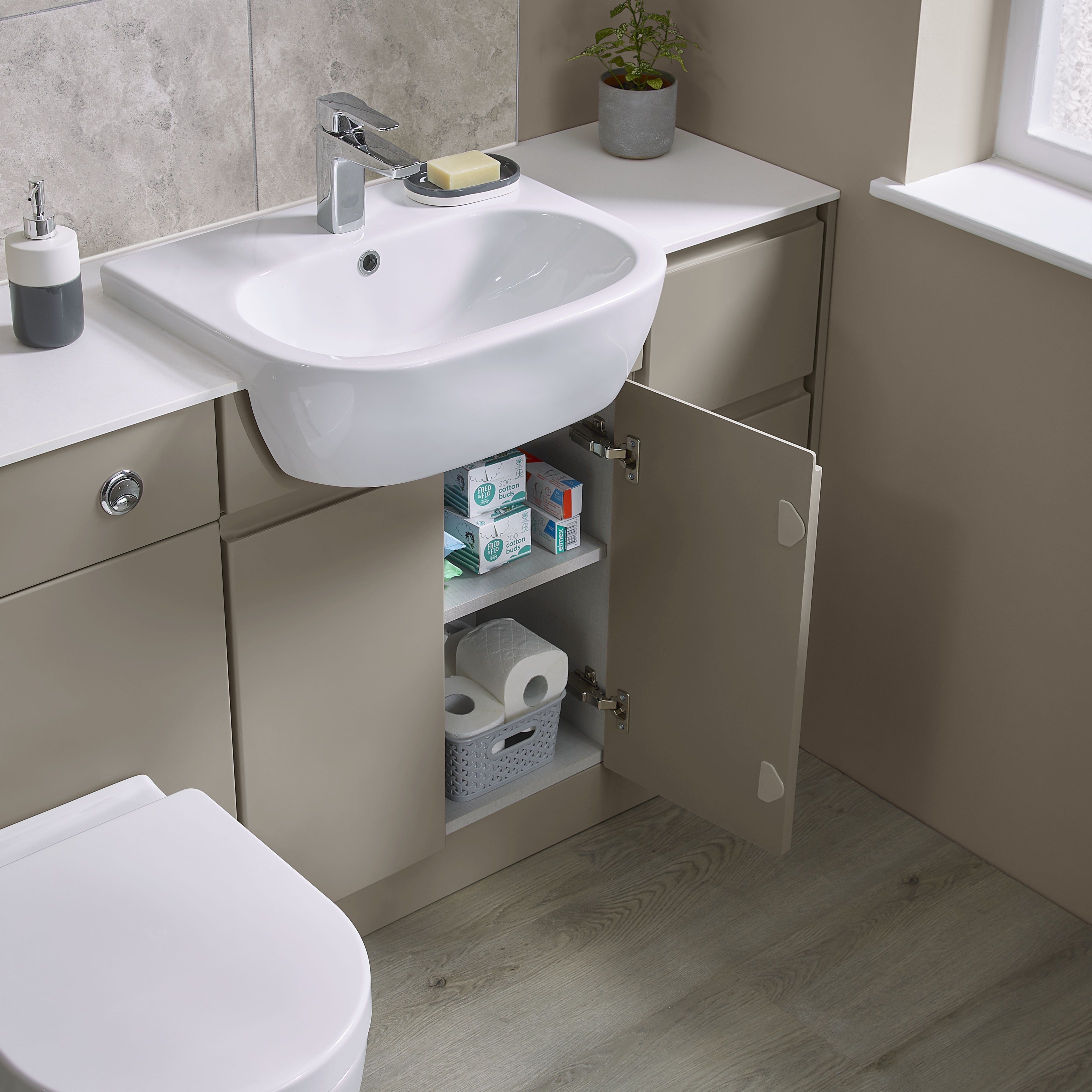 Westport Matt Grey Straight Plinth (L)2400mm