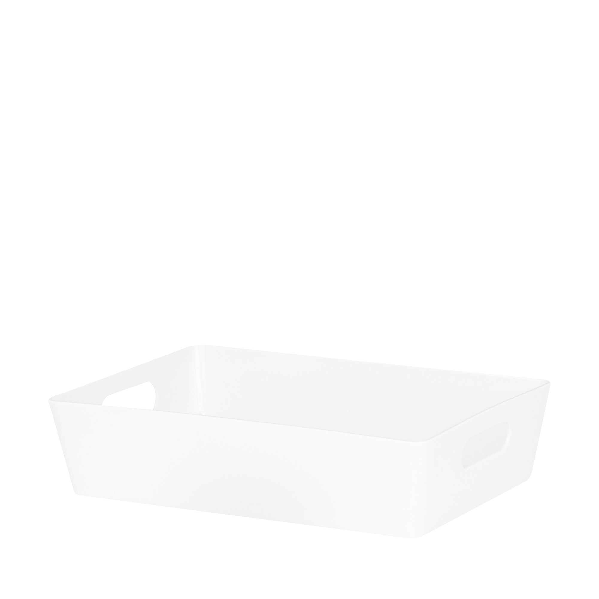 Wham Studio 4.01 White Plastic Nestable Storage basket (H)6cm (W)17cm