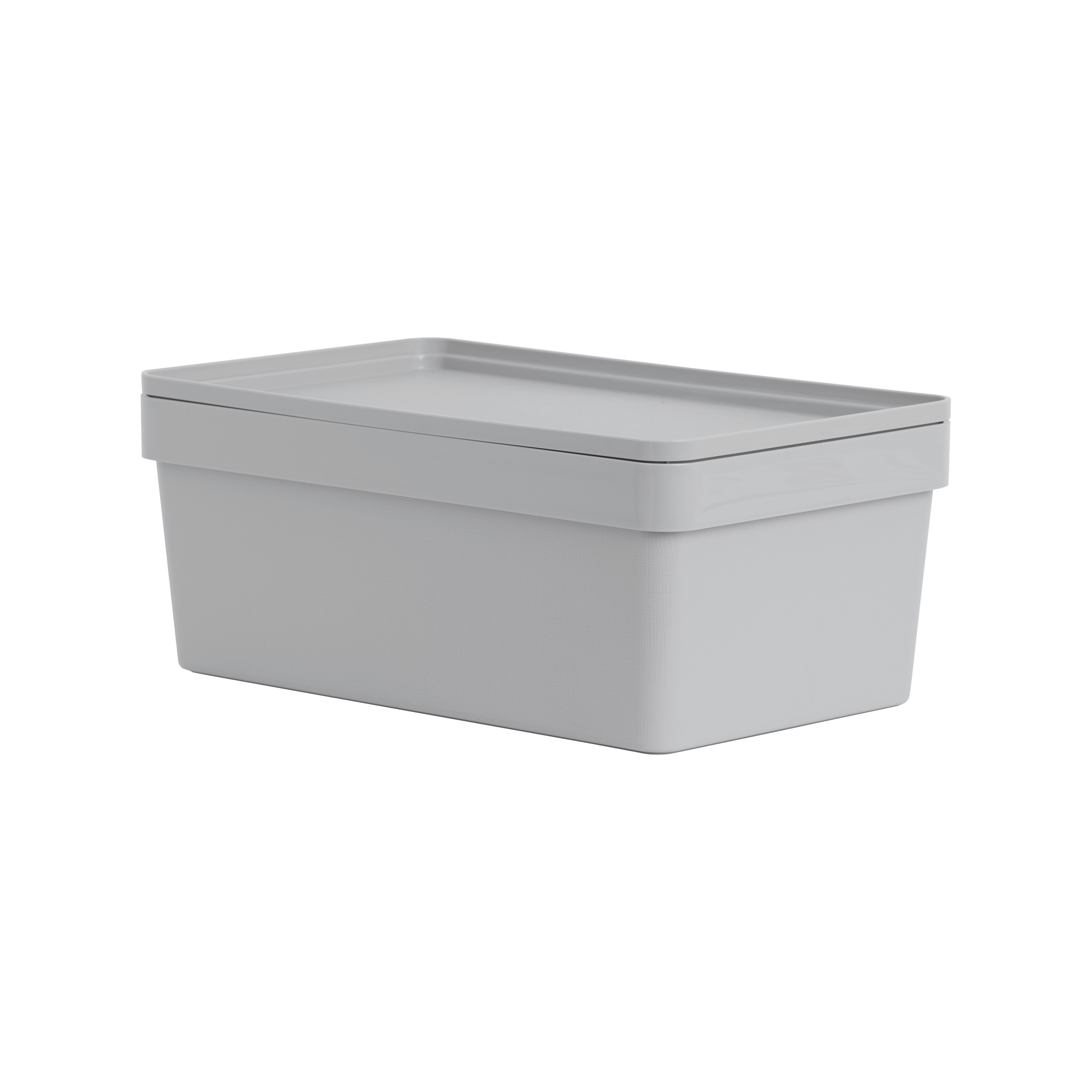 Wham Studio Stack Matt light grey Stackable Shoe storage box (H)150mm (W)215mm
