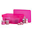 Wham Studio Stack Matt pink Plastic Stackable Storage basket & Lid (H)12cm (W)25.5cm (D)16.5cm of 5